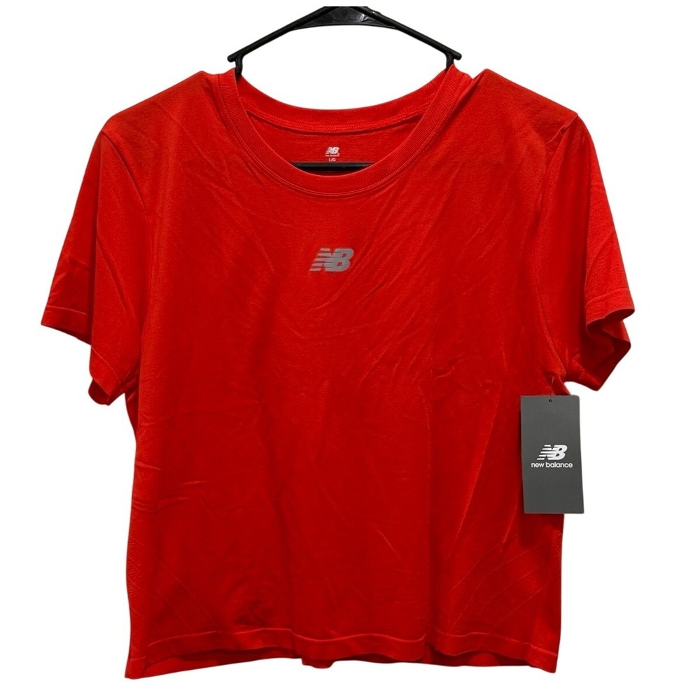 New Balance Performance Athletic Crop Tee Women's Large